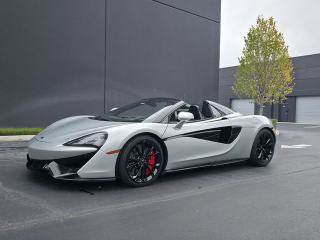 Silver 2020 McLaren 570S Spider RWD Convertible Rear-Wheel Drive Automatic