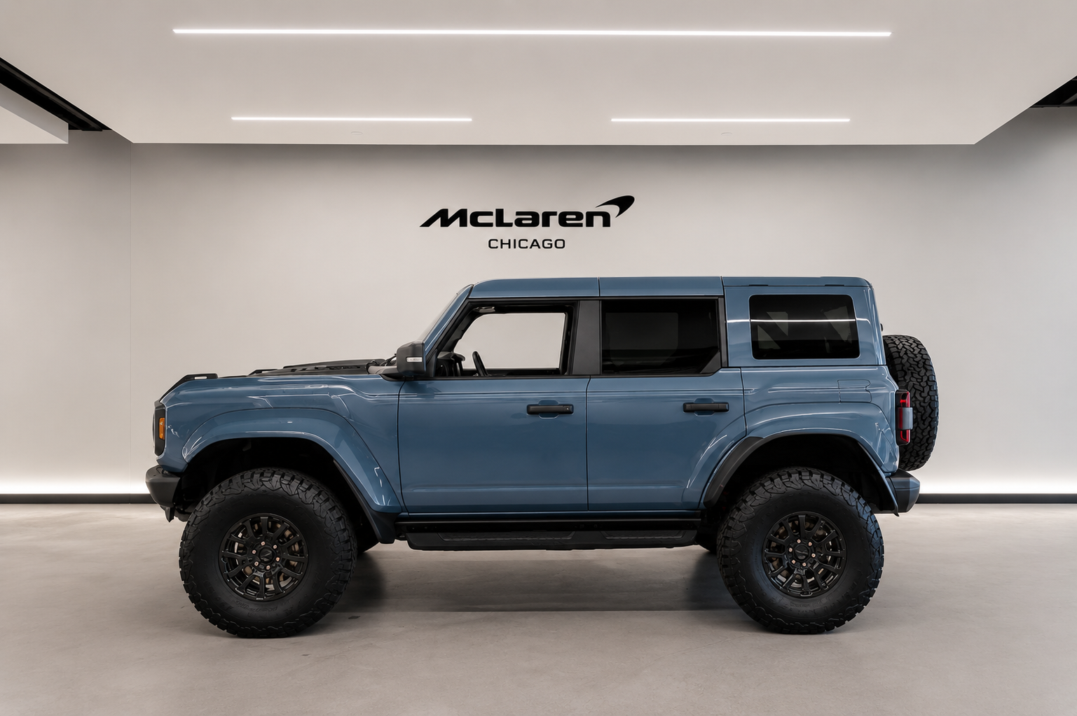 Blue (AZURE GRAY MET TRI-COAT) 2024 Ford Bronco Raptor SUV / Crossover Four-Wheel Drive 