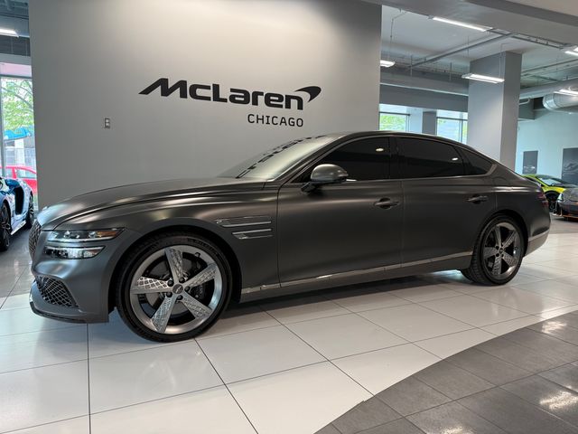 Makalu Gray Matte 2023 Genesis G80 3.5T Sport AWD Sedan All-Wheel Drive Automatic