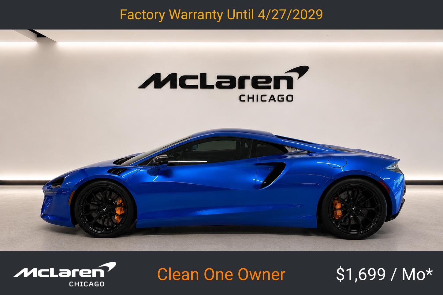 Vega Blue 2024 McLaren Artura Coupe Rear-Wheel Drive Automatic