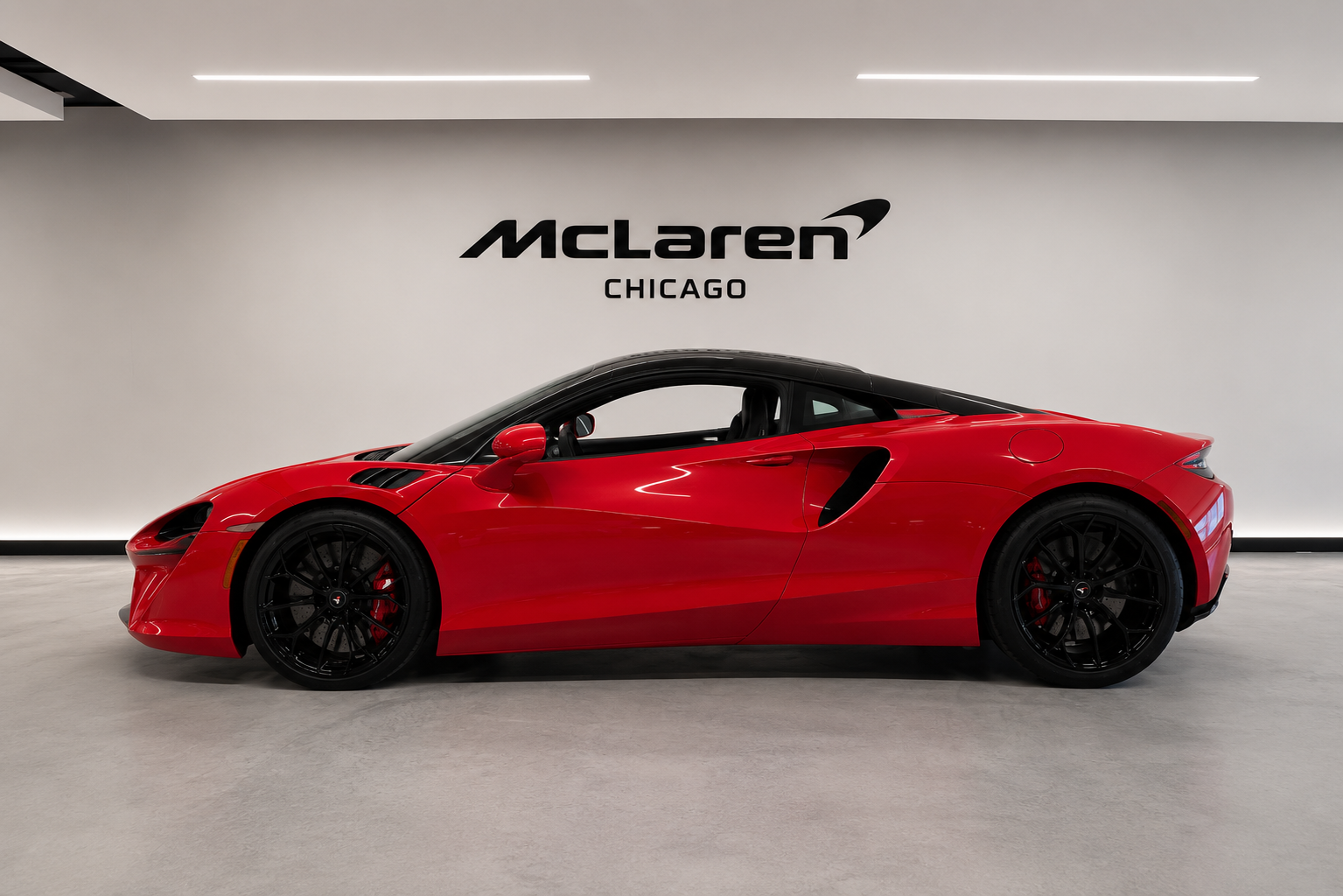Vermillion Red 2023 McLaren Artura Coupe Rear-Wheel Drive Automatic