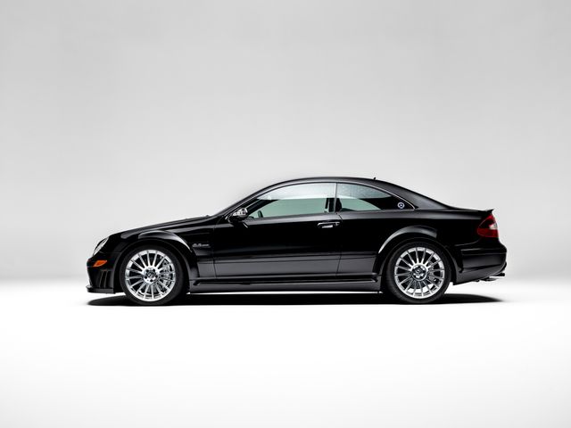 Silver 2008 Mercedes-Benz CLK Coupe Rear-Wheel Drive Automatic