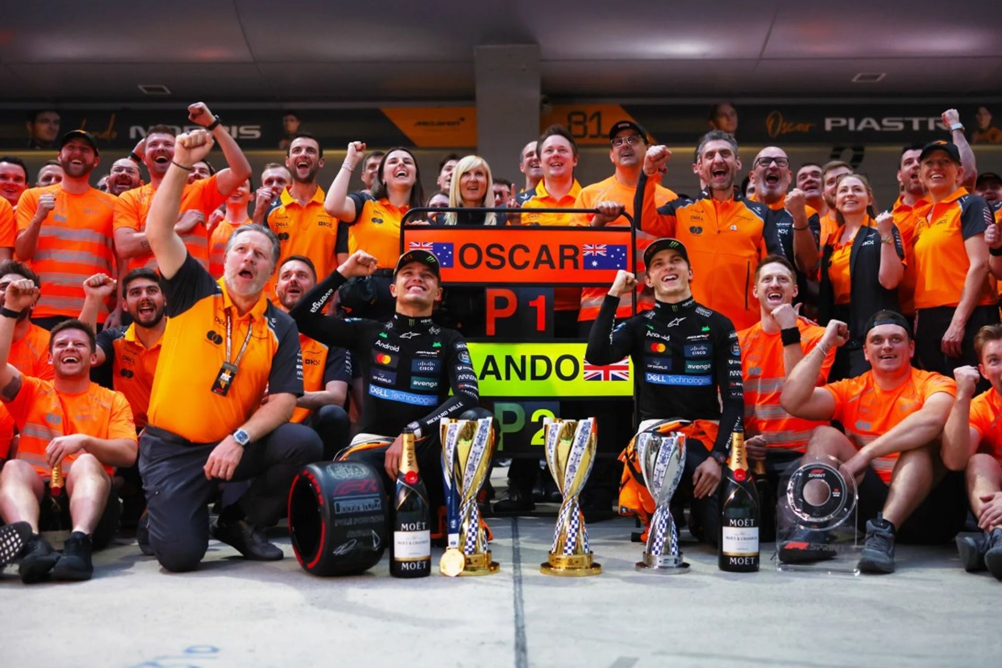 McLaren take 50th one-two in China with Lando and Oscar!